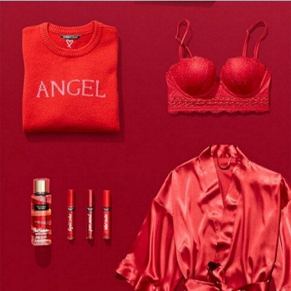 🍒NWT🍒 VS "ANGEL" CASHMERE BLEND SWEATER - Picture 1 of 5